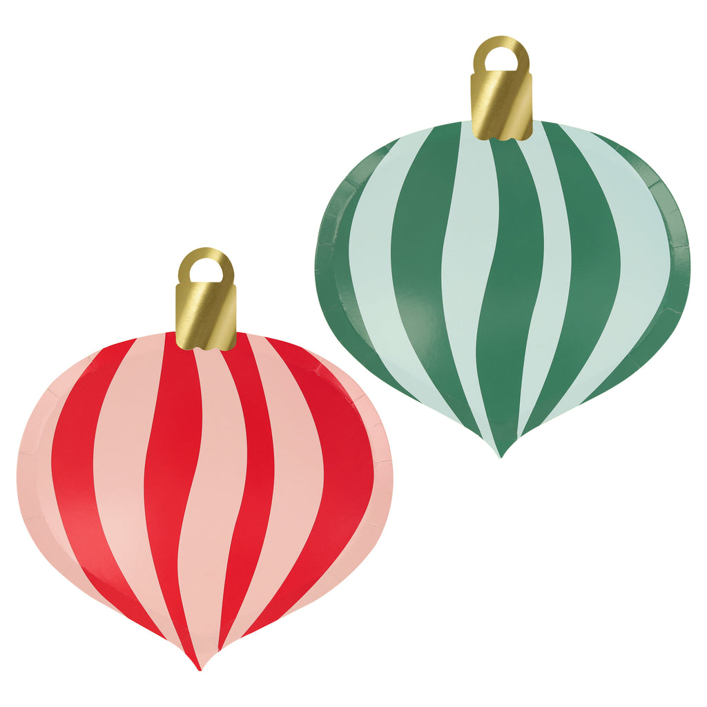 Striped Ornament Plates