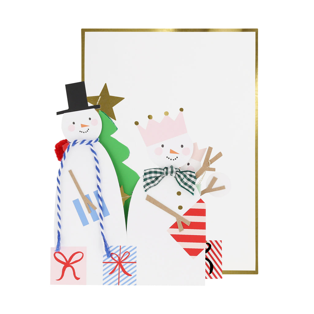 Snowmn Family Concertina Christmas Card