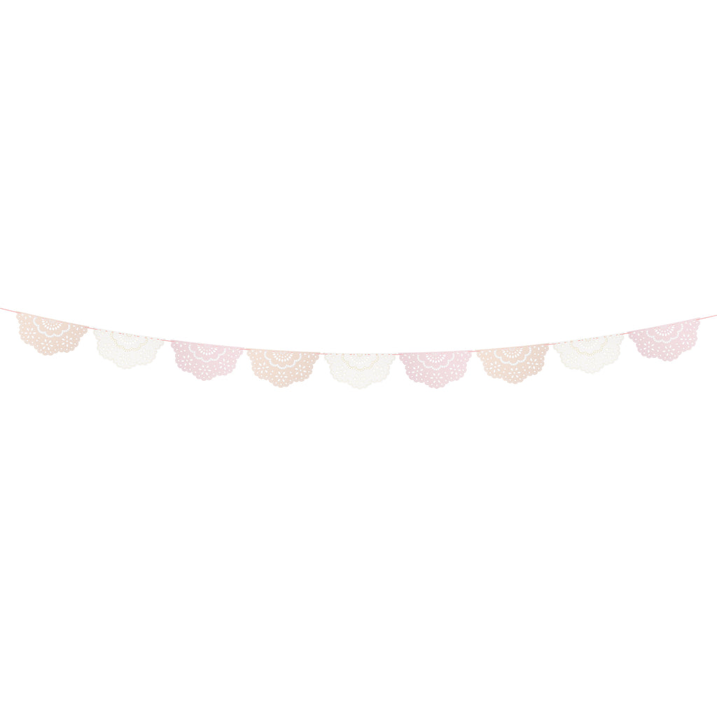 Broderie Anglaise Lace Multi Pennant Garland