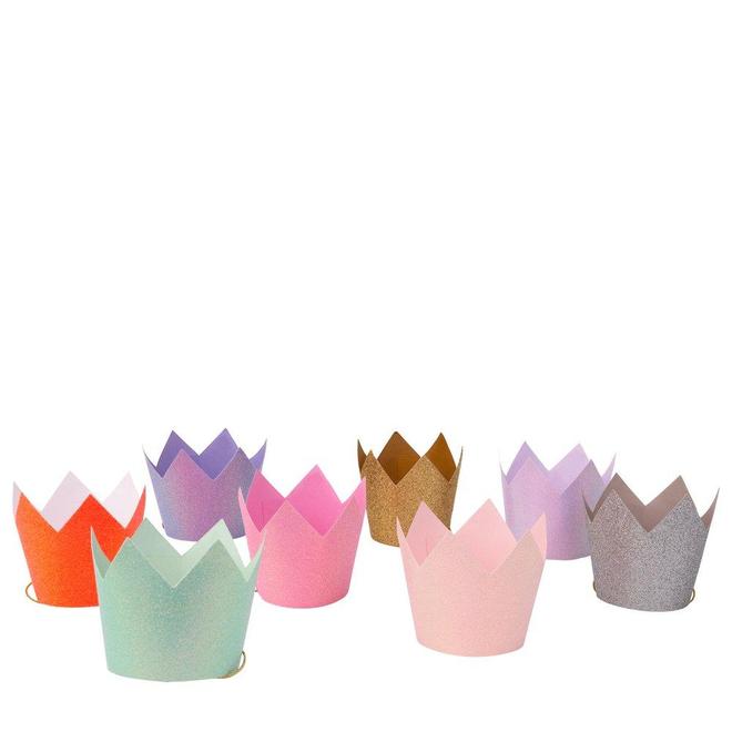 Multicolor Glitter Mini Party hats